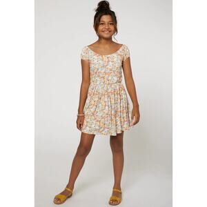 NWT O’Neill Girls Marisol Floral Dress Size Medium Surf Beach Summer Spring